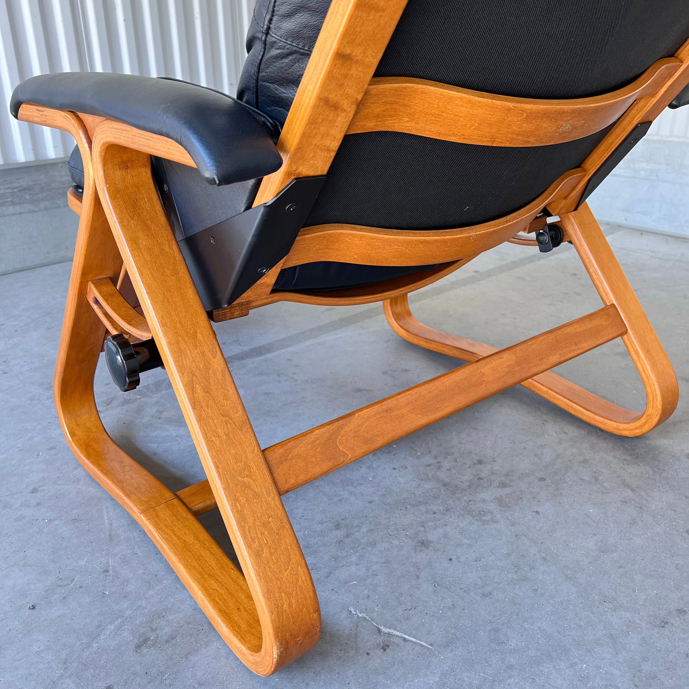 Vintage Nepsco Bentwood 'Backsaver' Recliner in Teak + Genuine