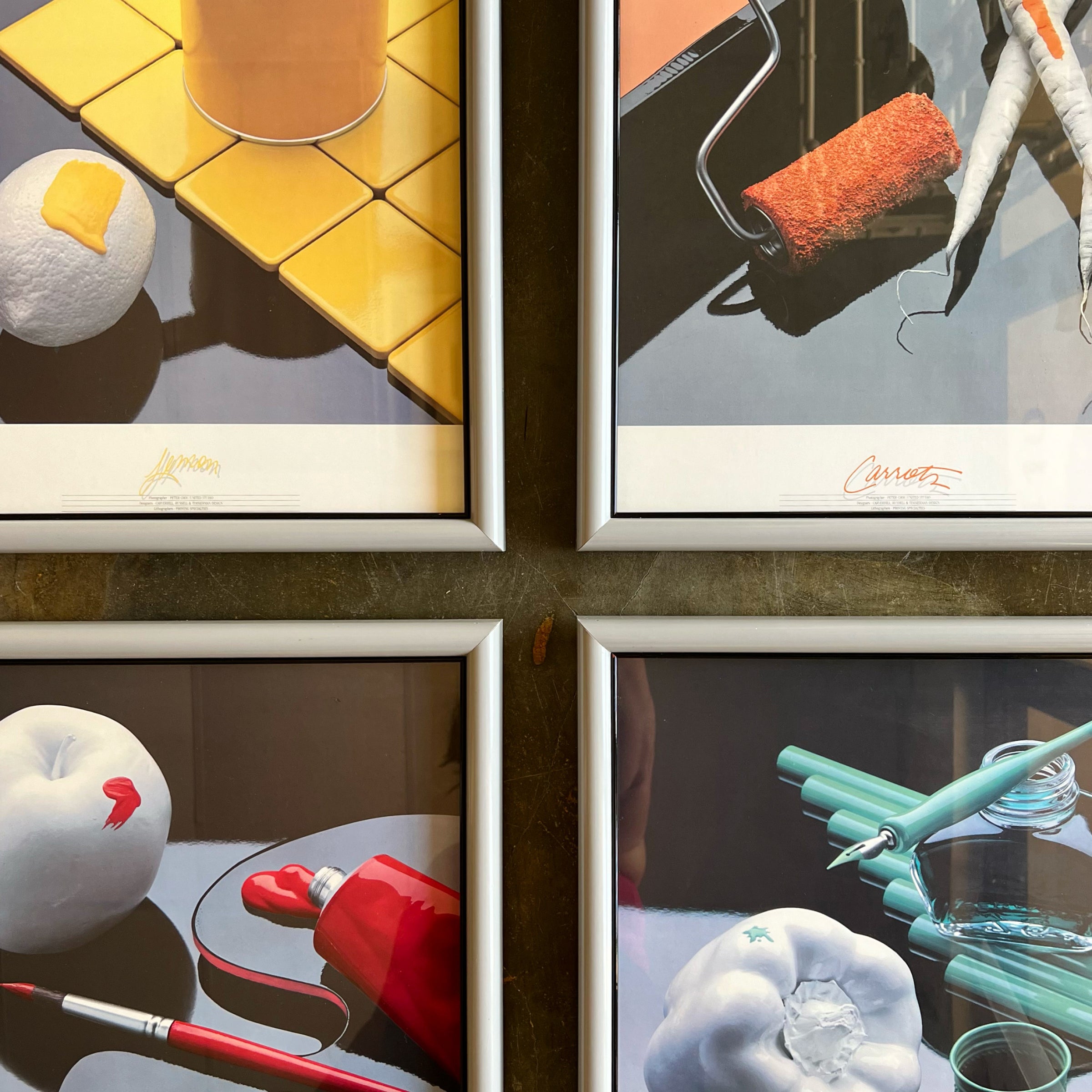 Framed Post Modern Still Life Photography Lithographs by Peter