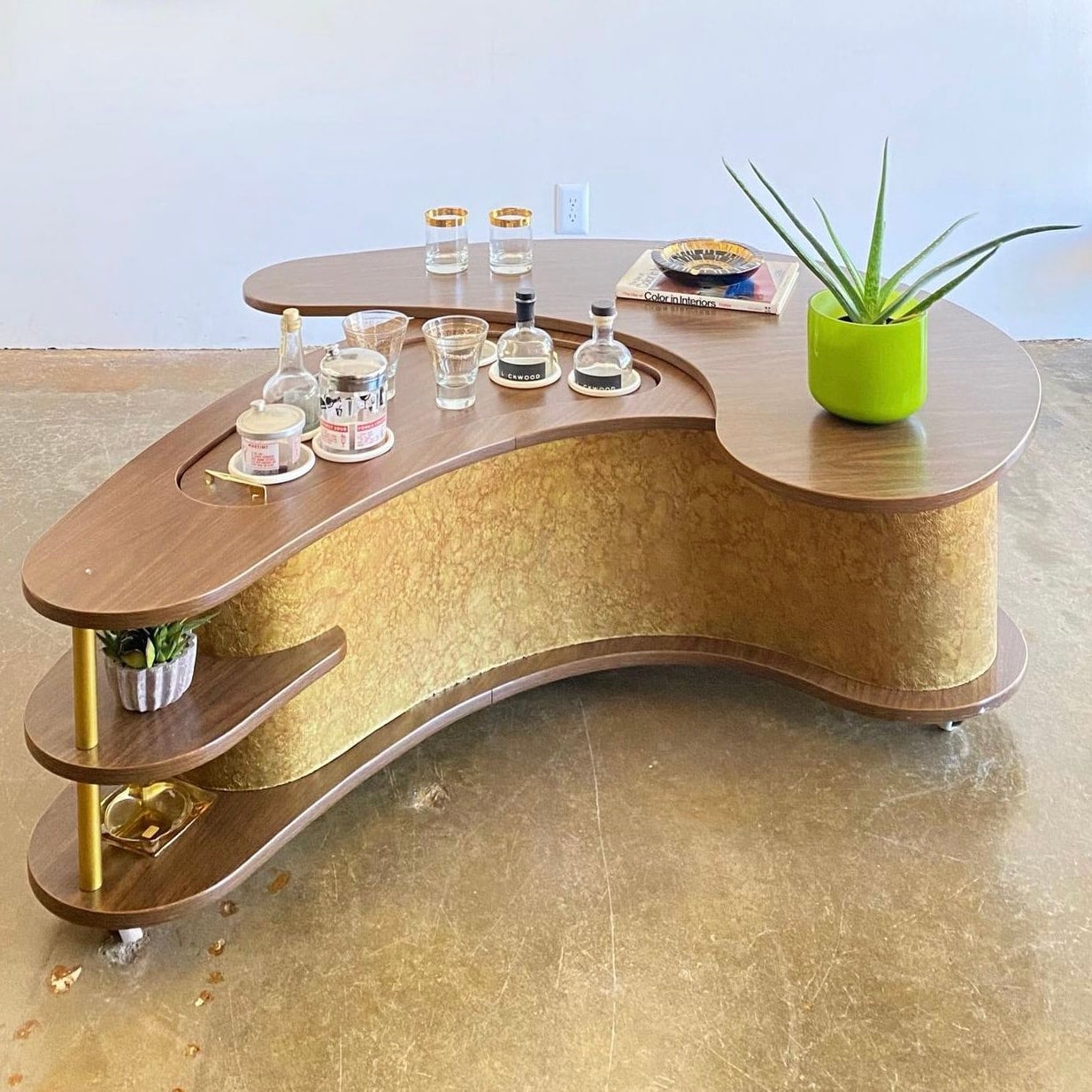 Mid Century Speakeasy AH Stock 'Grand Server' Coffee Table | The