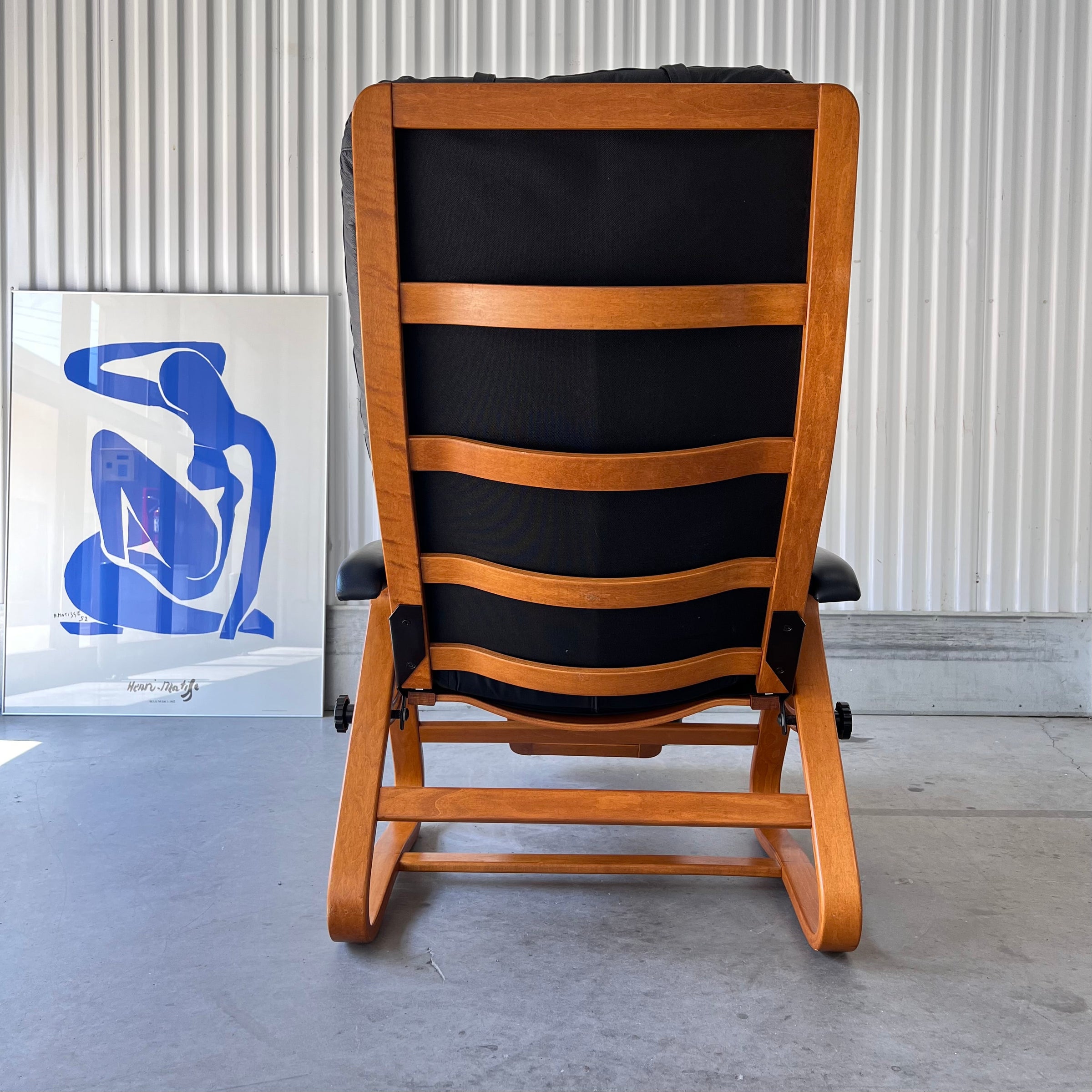 Vintage Nepsco Bentwood 'Backsaver' Recliner in Teak + Genuine