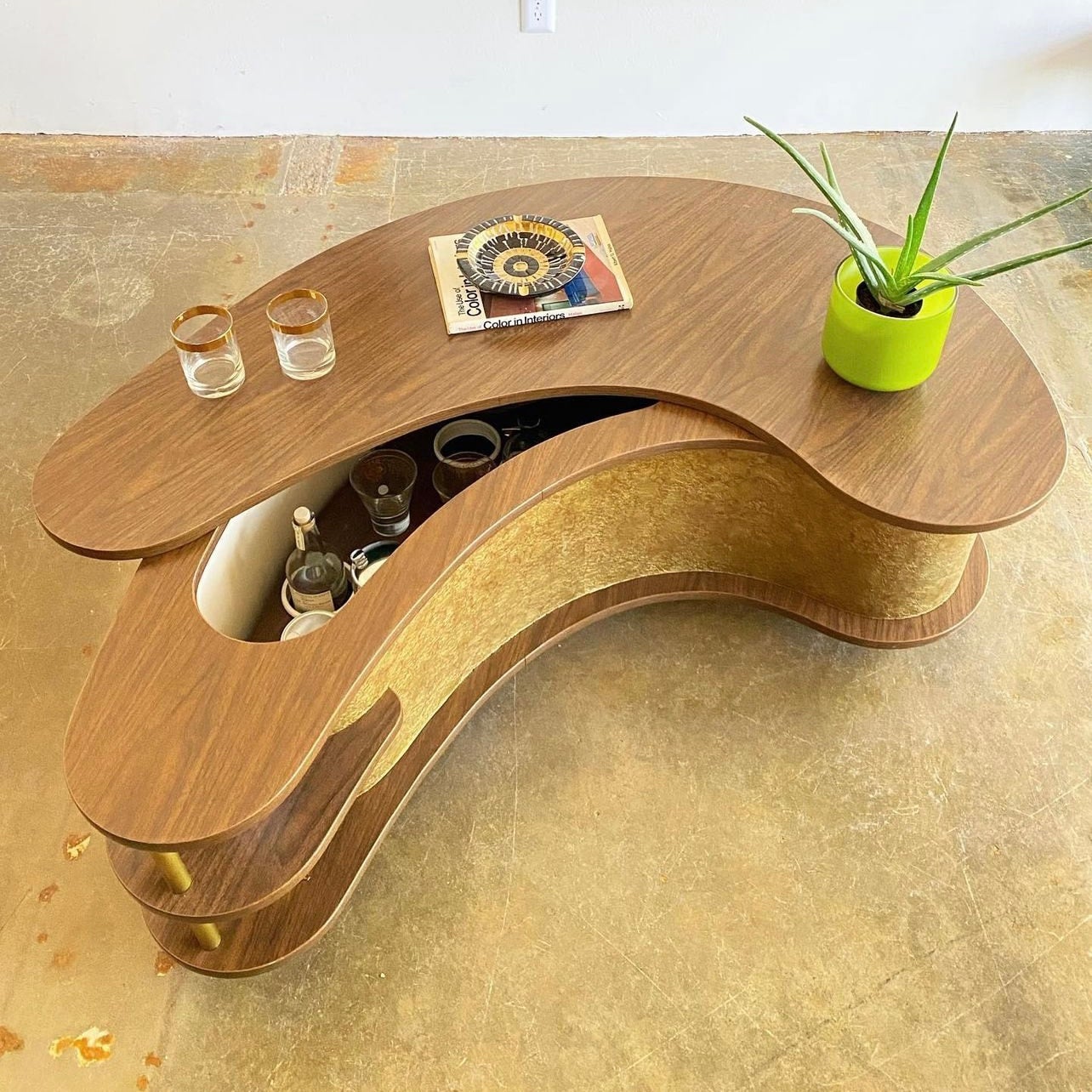 Mid Century Speakeasy AH Stock 'Grand Server' Coffee Table | The